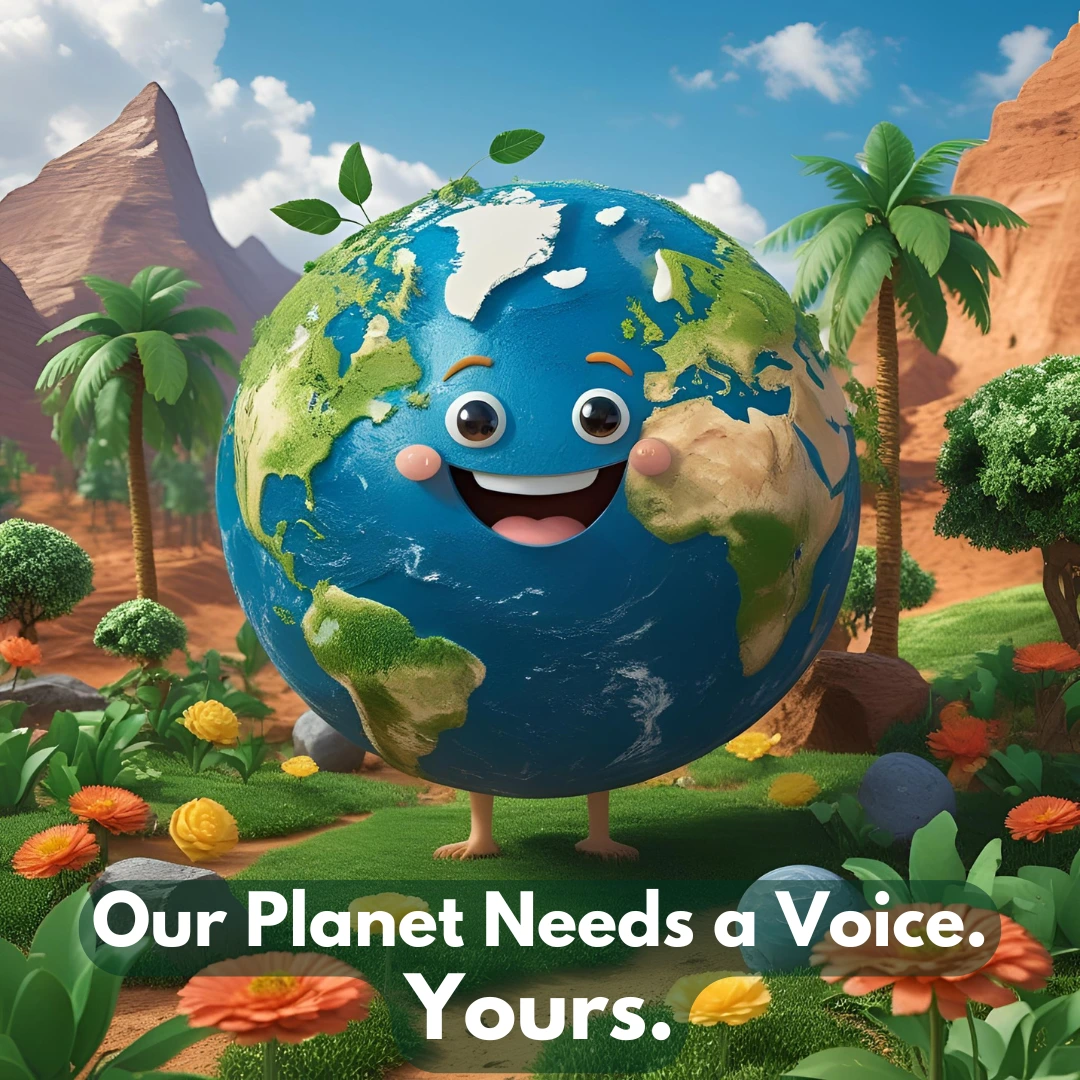 earth happy face