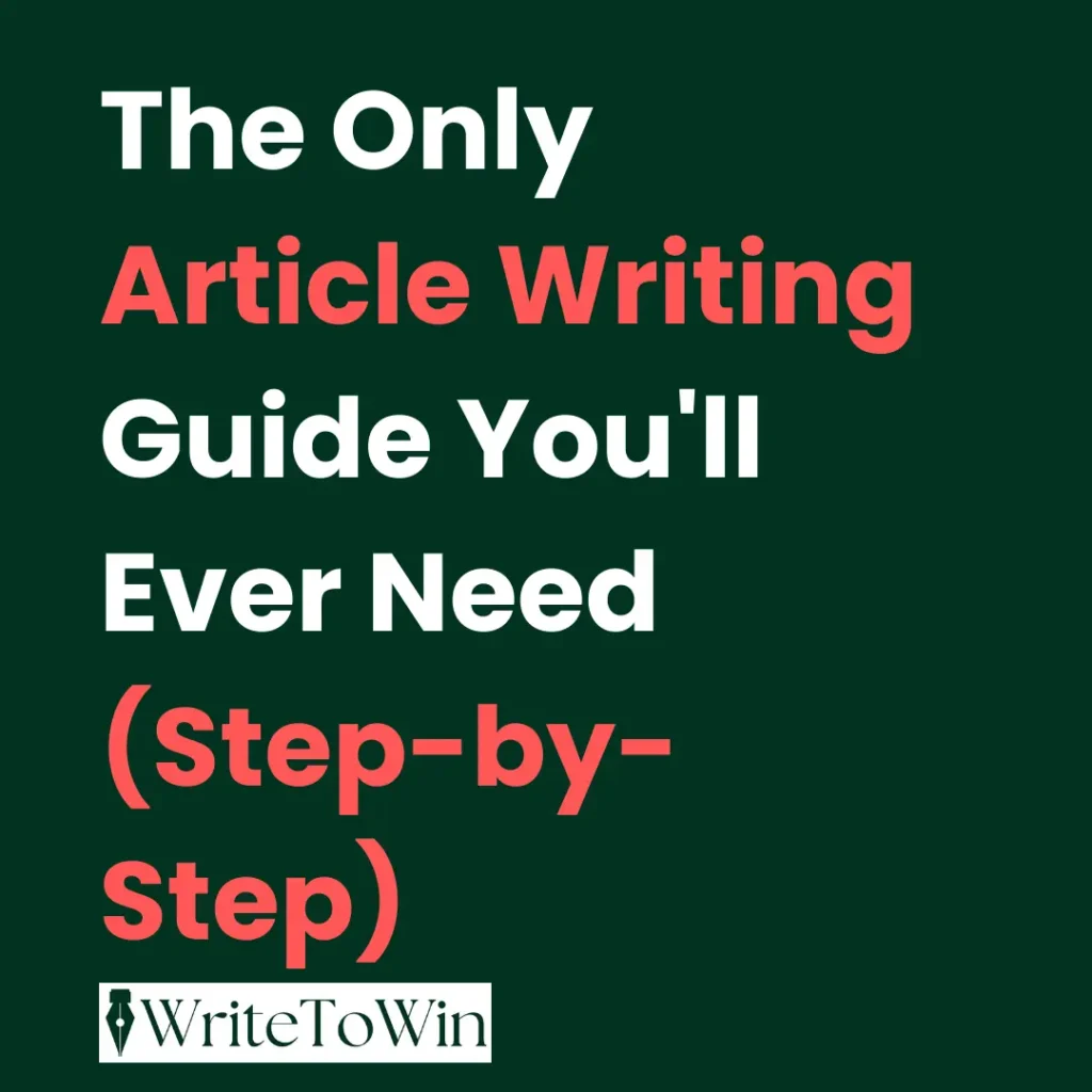 The article writing process: Ideation, Research, Drafting, Editing, Publishing, and Promotion.