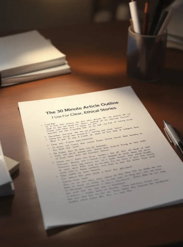 30-minute article outline